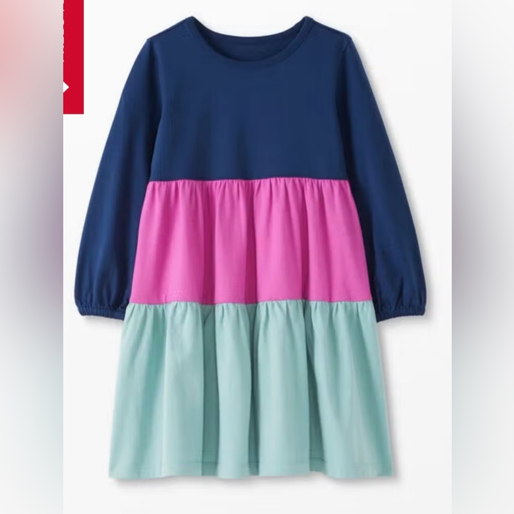Hanna Andersson Colorblock Twirl Dress: Girls 4T.